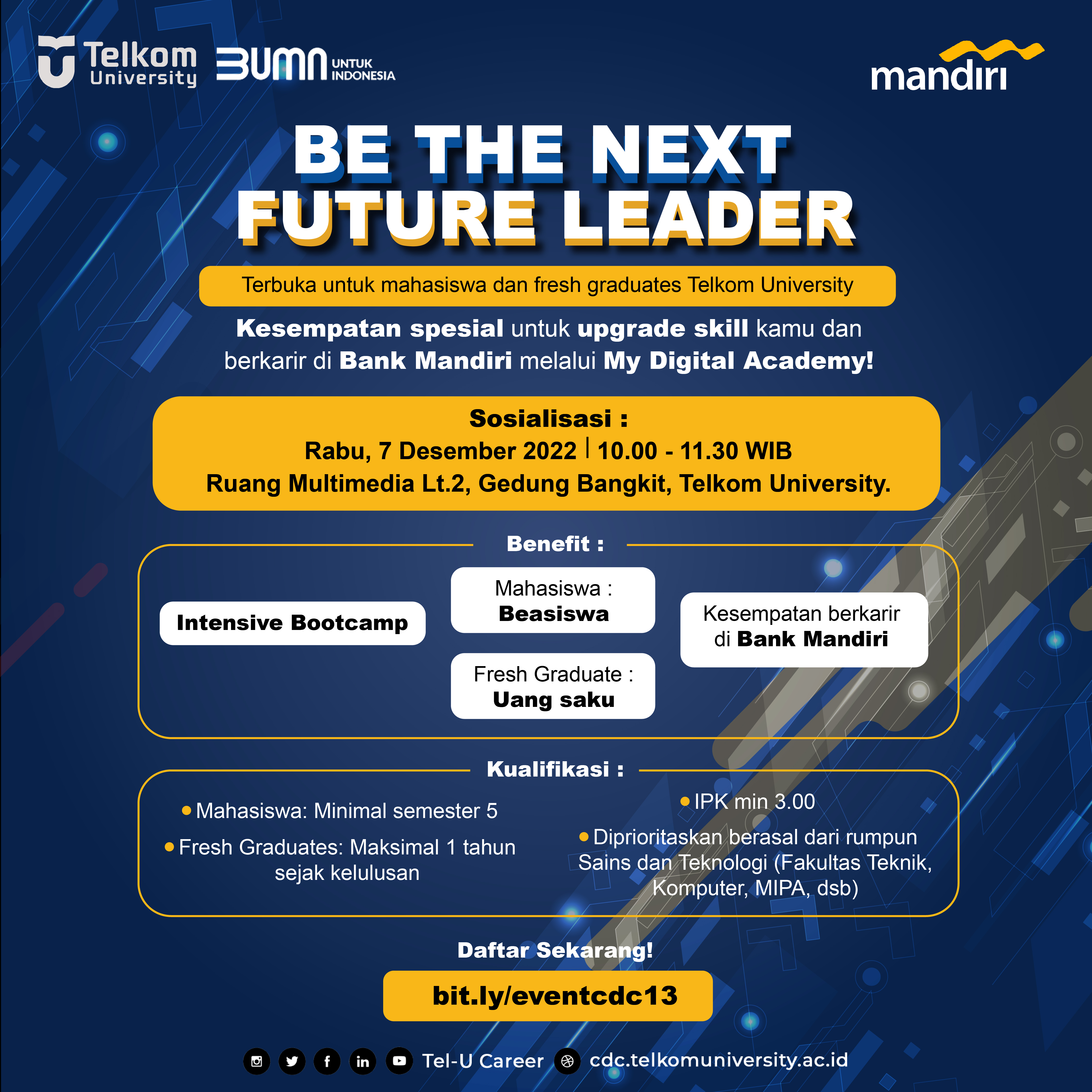 Industrial Sharing bersama Bank Mandiri "Be The Next Future Leader"
